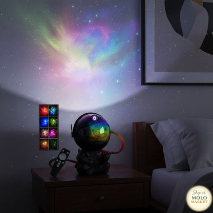 Astronaut Galaxy Projector Nebula Night Light