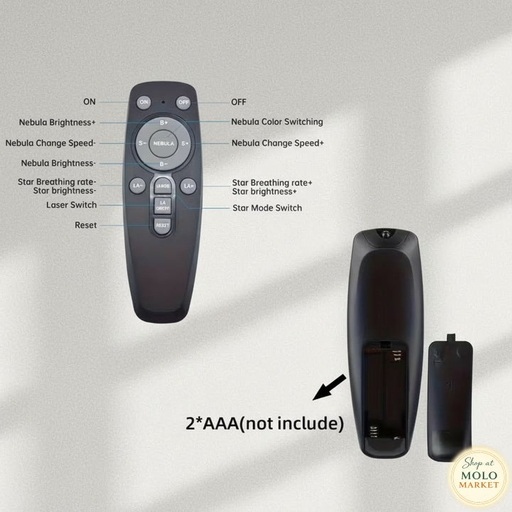 Astronaut Galaxy Projector Nebula Night Light