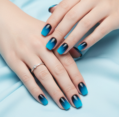 96pcs Short Gradient Press-On Nails Set