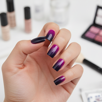 96pcs Short Gradient Press-On Nails Set